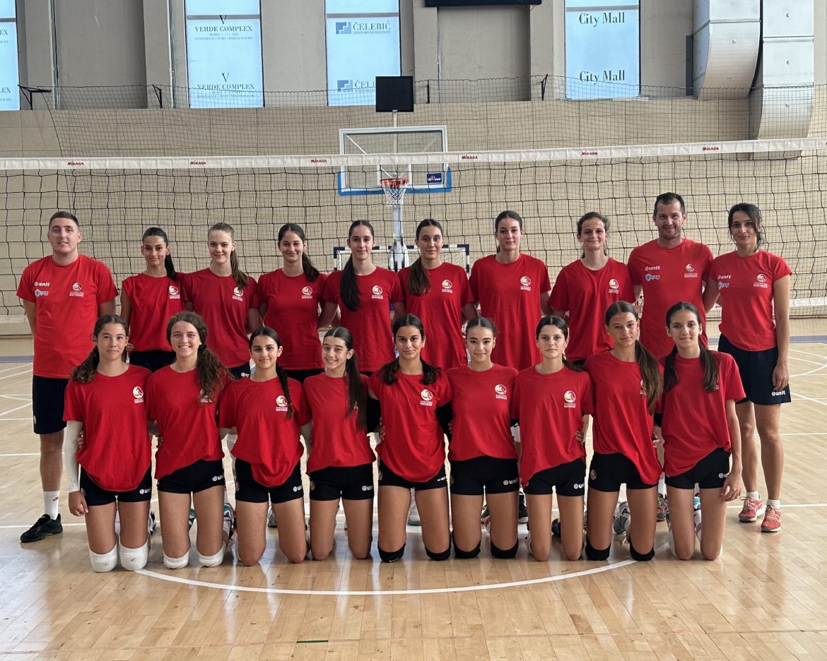zenska pionirska odbojkaska reprezentacija crne gore pripreme balkansko prvenstvo