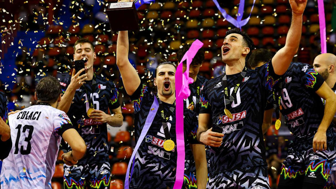 Slavlje odbojkaša Peruđe Foto: FIVB